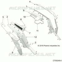 CARROZZERIA POSTERIORE FENDERS AND BEZELS- Z22NAE99AJ/AN/BJ/BN (C700248-8)
