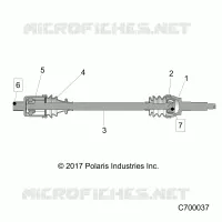 TRASMISSIONE, REAR HALF SHAFT