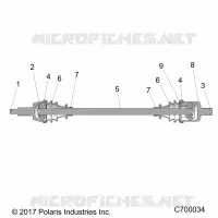 TRASMISSIONE, FRONT HALF SHAFT