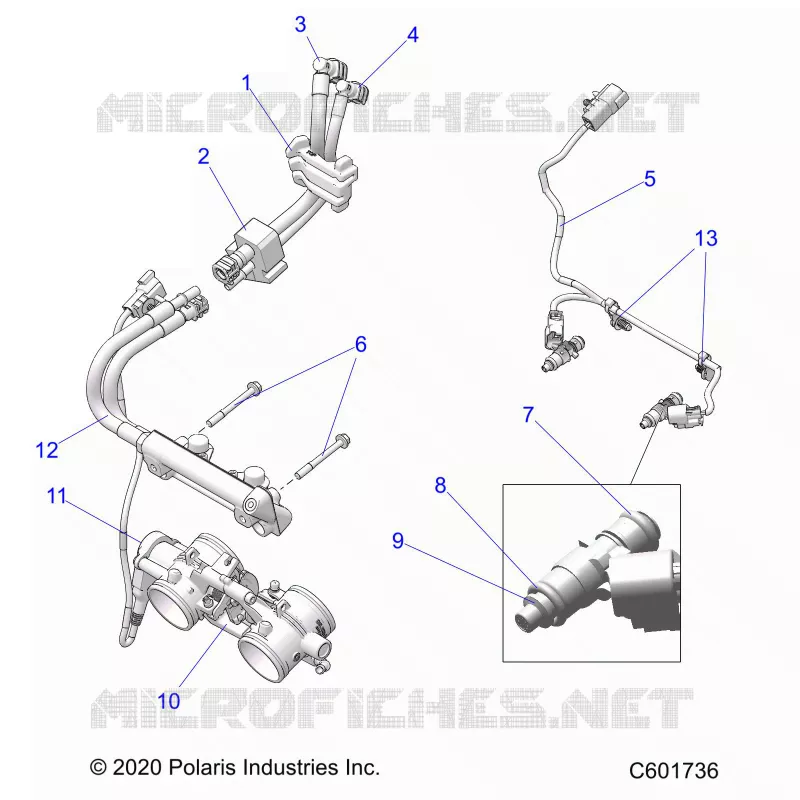SISTEMA DI ALIMENTAZIONE CARBURANTE, RAIL, LINES AND THROTTLE BODY