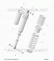 SUSPENSION, REAR SHOCK MONTAGGIO