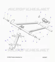 SUSPENSION, ANTERIORE COPPIA ARM