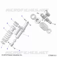 SUSPENSION, REAR SHOCK MONTAGGIO