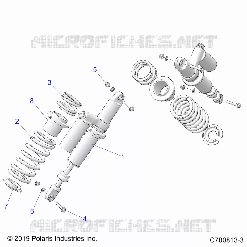 SUSPENSION, REAR SHOCK MONTAGGIO
