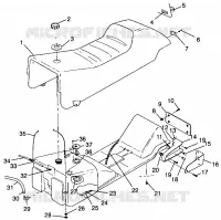 SEDILE   SERBATOIO DI GAS STORM 0985782 (4943674367A006)