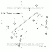 SUSPENSION, FRONT BARRA DI STABILIZZAZIONE