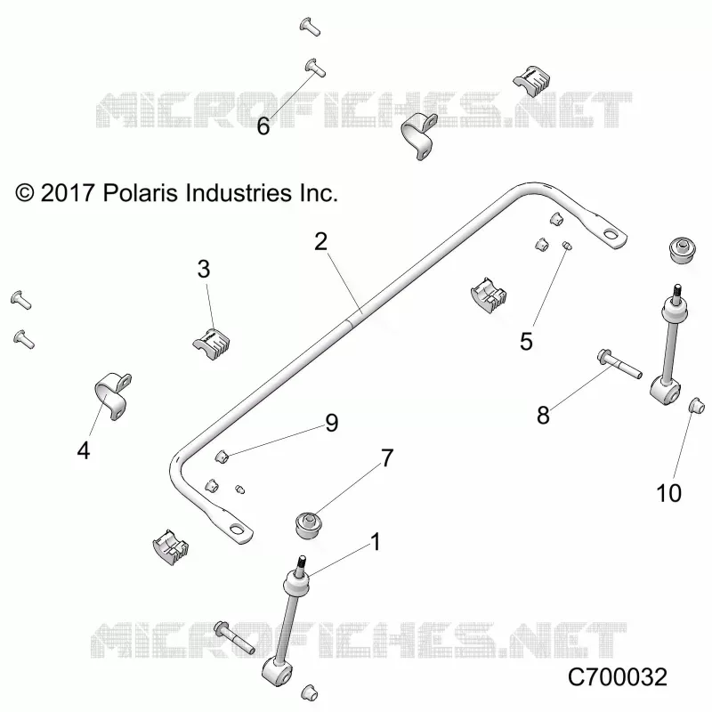 SUSPENSION, FRONT BARRA DI STABILIZZAZIONE