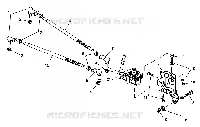 SCATOLA DEGLI INGRANAGGI SELECTOR MOUNTING