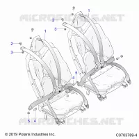 SEDE MOUNTING, REAR, 6 POINT