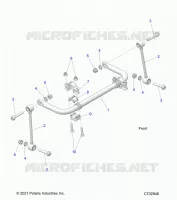 SUSPENSION, FRONT BARRA DI STABILIZZAZIONE