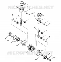 PISTONEEE   ALBERO MOTORE LITE 0963433, EURO LITE E963433 AND LITE DELUXE 09634 (4931663166C006)