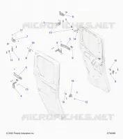 PORTE, REAR, MOUNTING