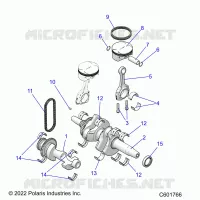 ENGINE, BALANCE SHAFT, ALBERO MOTORE/PISTON