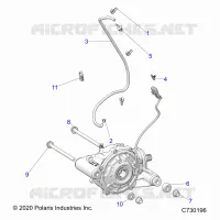 TRASMISSIONE, FRONT GEARCASE MOUNTING