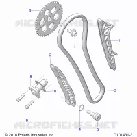 CAM CATENA AND TENSIONER