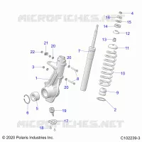 SUSPENSION, ANTERIORE MONTANTE