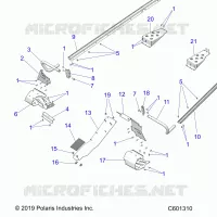 CHASSIS, PROTEZIONE FRIZIONE, FOOTRESTS, TUNNEL GRIPS