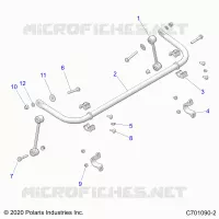 SUSPENSION, BARRA DI STABILIZZAZIONE, REAR