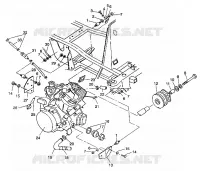 MONTAGGIO DEL MOTORE 6X6 350L W938739 (4924062406005A)