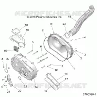 TRASMISSIONE, CLUTCH COVER AND DUCTING