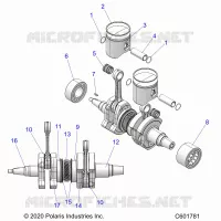 ENGINE, PISTON AND ALBERO MOTORE