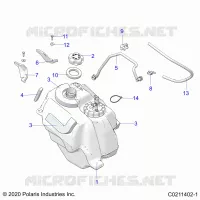 SISTEMA DI ALIMENTAZIONE CARBURANTE, FUEL TANK ASM.