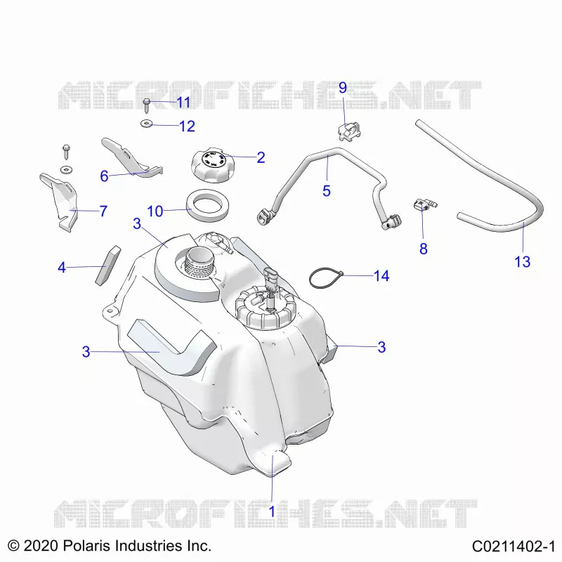SISTEMA DI ALIMENTAZIONE CARBURANTE, FUEL TANK ASM.