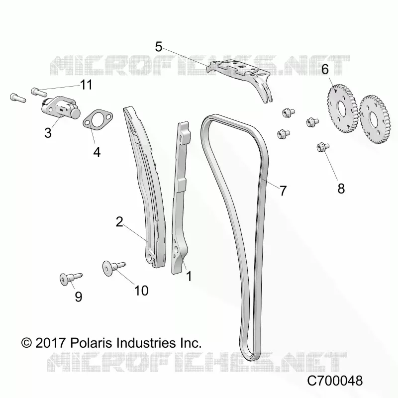 CAM CATENA AND TENSIONER