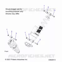 SUSPENSION, SHOCK MONTAGGIO, REAR SUSP.