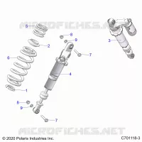 SUSPENSION, REAR SHOCK MONTAGGIO