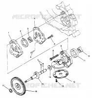 POMPA DELL'OLIO SPORTSMAN 500 W969244 and SWEDISH SPORTSMAN 500 S969244 (4936093609D007)