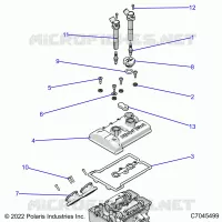 ENGINE, THROTTLE BODY AND VALVOLA COPERTURA