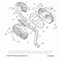 TRASMISSIONE, CLUTCH COVER AND DUCTING