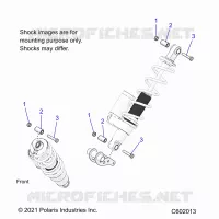 SUSPENSION, SHOCK MONTAGGIO, REAR SUSP.