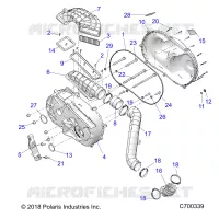 DRIVE TRAIN, COPERCHIO FRIZIONE AND DUCTING