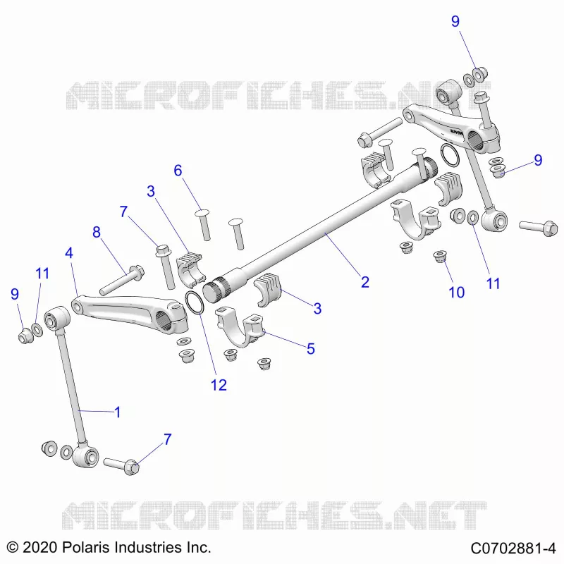 SUSPENSION, FRONT BARRA DI STABILIZZAZIONE