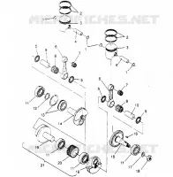 PISTONEEE   ALBERO MOTORE 440 0952760, 440 SKS 0952560,  AND EUROPEAN 440 SKS E (4929032903C010)