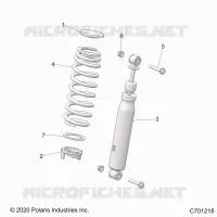 SUSPENSION, SHOCK ANTERIORE MOUNTING
