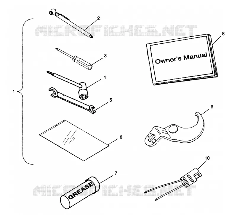KIT DI STRUMENTI SPORTSMAN 500 W98CH50A and W98CH50AB (4945714571E004)