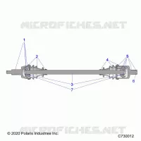 TRASMISSIONE, HALF SHAFT, FRONT