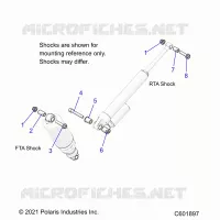 SUSPENSION, SHOCK MONTAGGIO, REAR SUSP.