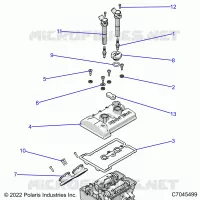 ENGINE, THROTTLE BODY AND VALVOLA COPERTURA