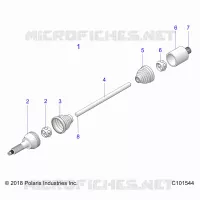 TRASMISSIONE, DRIVE SHAFT, MIDDLE- A21S6E57A1/3A1 (C101544)