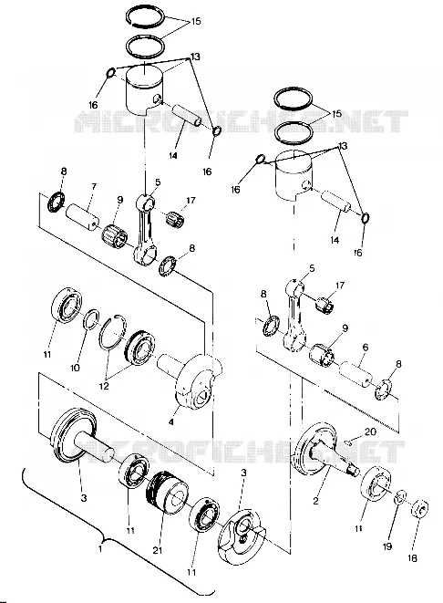 PISTONE AND ALBERO MOTORE 500 AND 500 CLASSIC (4915411541038A)