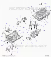 ENGINE, CRANKCASE AND ALBERO MOTORE