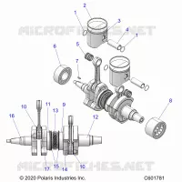 ENGINE, PISTON AND ALBERO MOTORE