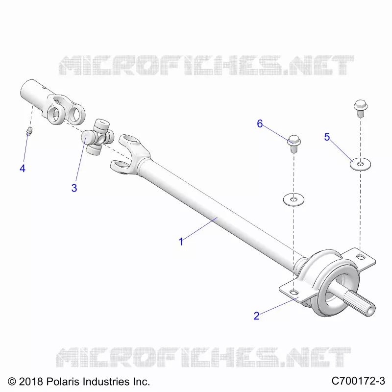 TRASMISSIONE, MID PROP SHAFT