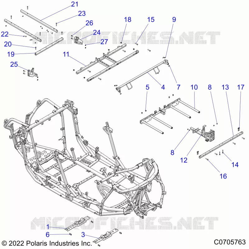 CHASSIS, MAIN FRAME AND SCIARED PLATES