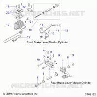 BRAKES, BRAKE LEVERS AND CILINDRO PRINCIPALES