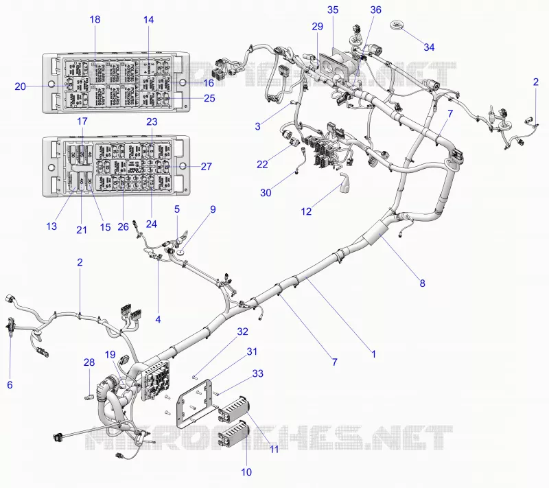 ELETTRICO, WIRE HARNESS, CHASSIS